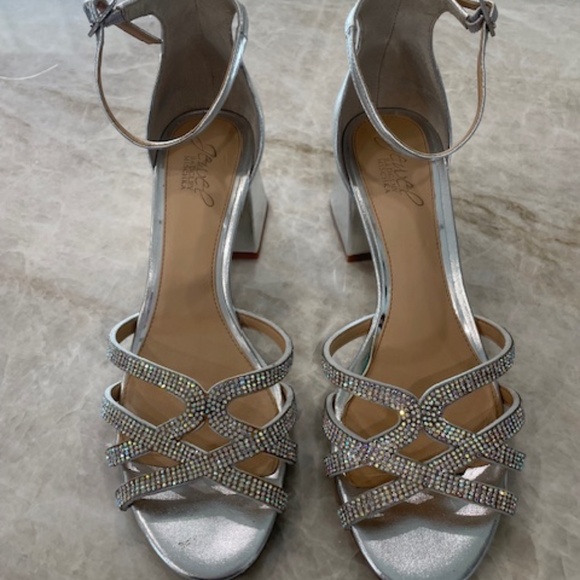 Jewel Badgley Mischa Fidelity Ankle Strap Evening Sandals, Size 8.5 - Picture 1 of 8